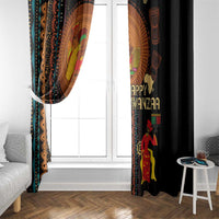 Happy Kwanzaa African Tribal Pattern Window Curtain - Wonder Print Shop