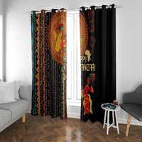 Happy Kwanzaa African Tribal Pattern Window Curtain - Wonder Print Shop