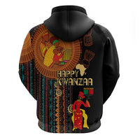 Happy Kwanzaa African Tribal Pattern Zip Hoodie - Wonder Print Shop
