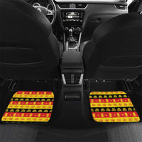 Deutschland Frohe Weihnachten Car Mats Funny Der Weihnachtsmann and Krampus Drink Beer Together - Wonder Print Shop