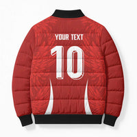 Custom Albania National Football Bomber Puffer Jacket The Wings Sporty Style - Wonder Print Shop