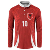 Custom Albania National Football Button Sweatshirt The Wings Sporty Style - Wonder Print Shop