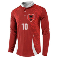 Custom Albania National Football Button Sweatshirt The Wings Sporty Style - Wonder Print Shop