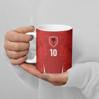 Custom Albania National Football Ceramic Mug The Wings Sporty Style - Wonder Print Shop