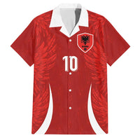 Custom Albania National Football Family Matching Long Sleeve Bodycon Dress and Hawaiian Shirt The Wings Sporty Style - Wonder Print Shop