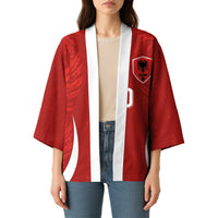 Custom Albania National Football Kimono The Wings Sporty Style - Wonder Print Shop