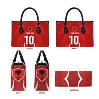 Custom Albania National Football Leather Bag The Wings Sporty Style - Wonder Print Shop