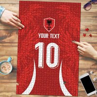 Custom Albania National Football Puzzle The Wings Sporty Style - Wonder Print Shop