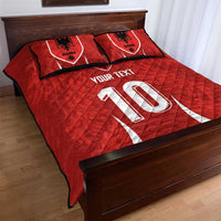 Custom Albania National Football Quilt Bed Set The Wings Sporty Style - Wonder Print Shop