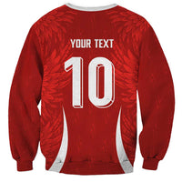 Custom Albania National Football Sweatshirt The Wings Sporty Style - Wonder Print Shop