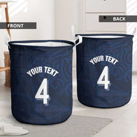 Custom Scotland National Football Laundry Basket Tartan Patchwork and Sport Lion - Wonder Print Shop