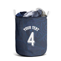 Custom Scotland National Football Laundry Basket Tartan Patchwork and Sport Lion - Wonder Print Shop