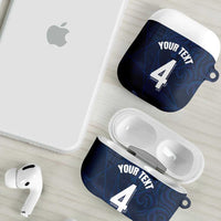Custom Scotland National Football AirPods Case Tartan Patchwork and Sport Lion - Wonder Print Shop