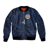 Custom Scotland National Football Bomber Jacket Tartan Patchwork and Sport Lion - Wonder Print Shop