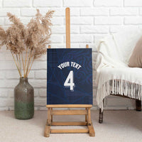 Custom Scotland National Football Canvas Wall Art Tartan Patchwork and Sport Lion - Wonder Print Shop