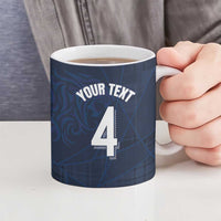 Custom Scotland National Football Ceramic Mug Tartan Patchwork and Sport Lion - Wonder Print Shop