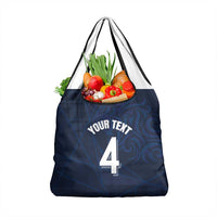 Custom Scotland National Football Grocery Bag Tartan Patchwork and Sport Lion - Wonder Print Shop