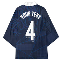 Custom Scotland National Football Kimono Tartan Patchwork and Sport Lion - Wonder Print Shop