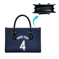 Custom Scotland National Football Leather Bag Tartan Patchwork and Sport Lion - Wonder Print Shop