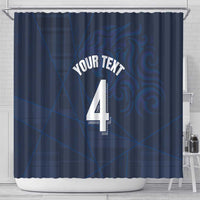 Custom Scotland National Football Shower Curtain Tartan Patchwork and Sport Lion - Wonder Print Shop