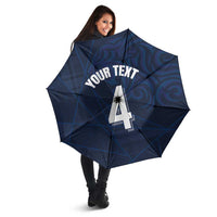 Custom Scotland National Football Umbrella Tartan Patchwork and Sport Lion - Wonder Print Shop