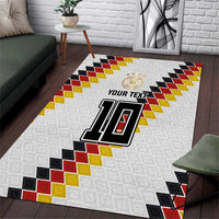 Custom Germany National Football Area Rug Inspired German Flag and Bavarian Renaissance Motifs - Wonder Print Shop