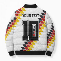 Custom Germany National Football Bomber Puffer Jacket Inspired German Flag and Bavarian Renaissance Motifs - Wonder Print Shop