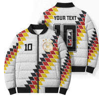 Custom Germany National Football Bomber Puffer Jacket Inspired German Flag and Bavarian Renaissance Motifs - Wonder Print Shop