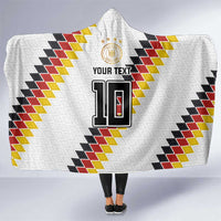 Custom Germany National Football Hooded Blanket Inspired German Flag and Bavarian Renaissance Motifs - Wonder Print Shop