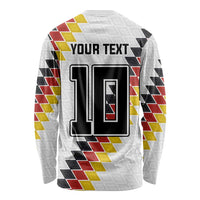 Custom Germany National Football Long Sleeve Shirt Inspired German Flag and Bavarian Renaissance Motifs - Wonder Print Shop