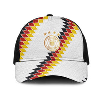 Germany National Football Mesh Trucker Cap Inspired by German Flag and Bavarian Renaissance Ornaments Motifs - Wonder Print Shop