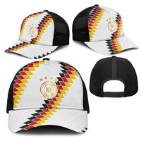 Germany National Football Mesh Trucker Cap Inspired by German Flag and Bavarian Renaissance Ornaments Motifs - Wonder Print Shop