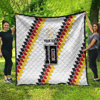 Custom Germany National Football Quilt Inspired German Flag and Bavarian Renaissance Motifs - Wonder Print Shop