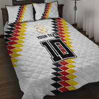 Custom Germany National Football Quilt Bed Set Inspired German Flag and Bavarian Renaissance Motifs - Wonder Print Shop