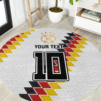 Custom Germany National Football Round Carpet Inspired German Flag and Bavarian Renaissance Motifs - Wonder Print Shop
