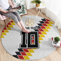 Custom Germany National Football Round Carpet Inspired German Flag and Bavarian Renaissance Motifs - Wonder Print Shop
