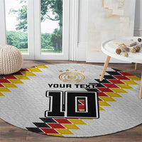 Custom Germany National Football Round Carpet Inspired German Flag and Bavarian Renaissance Motifs - Wonder Print Shop