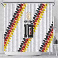 Custom Germany National Football Shower Curtain Inspired German Flag and Bavarian Renaissance Motifs - Wonder Print Shop