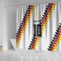 Custom Germany National Football Shower Curtain Inspired German Flag and Bavarian Renaissance Motifs - Wonder Print Shop