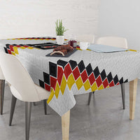 Custom Germany National Football Tablecloth Inspired German Flag and Bavarian Renaissance Motifs - Wonder Print Shop