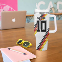 Custom Germany National Football Tumbler With Handle Inspired German Flag and Bavarian Renaissance Motifs - Wonder Print Shop
