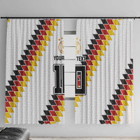 Custom Germany National Football Window Curtain Inspired German Flag and Bavarian Renaissance Motifs - Wonder Print Shop