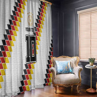 Custom Germany National Football Window Curtain Inspired German Flag and Bavarian Renaissance Motifs - Wonder Print Shop