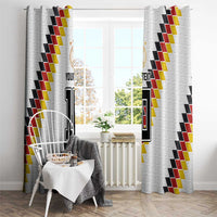 Custom Germany National Football Window Curtain Inspired German Flag and Bavarian Renaissance Motifs - Wonder Print Shop