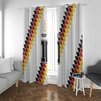 Custom Germany National Football Window Curtain Inspired German Flag and Bavarian Renaissance Motifs - Wonder Print Shop