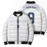 Custom England National Football Bomber Puffer Jacket The Three Lions-Sporty T90 Style - Wonder Print Shop