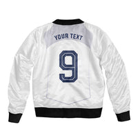 Custom England National Football Sleeve Zip Bomber Jacket The Three Lions-Sporty T90 Style - Wonder Print Shop