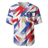 Custom France National Football Baseball Jersey Flag-Inspired Graphics - Wonder Print Shop