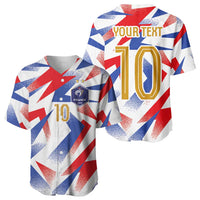 Custom France National Football Baseball Jersey Flag-Inspired Graphics - Wonder Print Shop