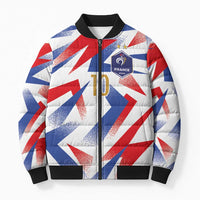 Custom France National Football Bomber Puffer Jacket Flag-Inspired Graphics - Wonder Print Shop